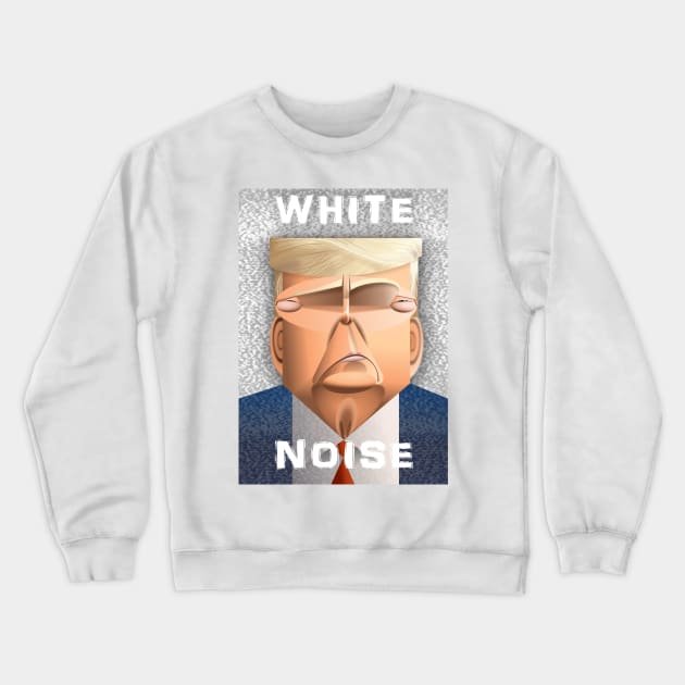 White Noise Crewneck Sweatshirt by SpotOnGeorge